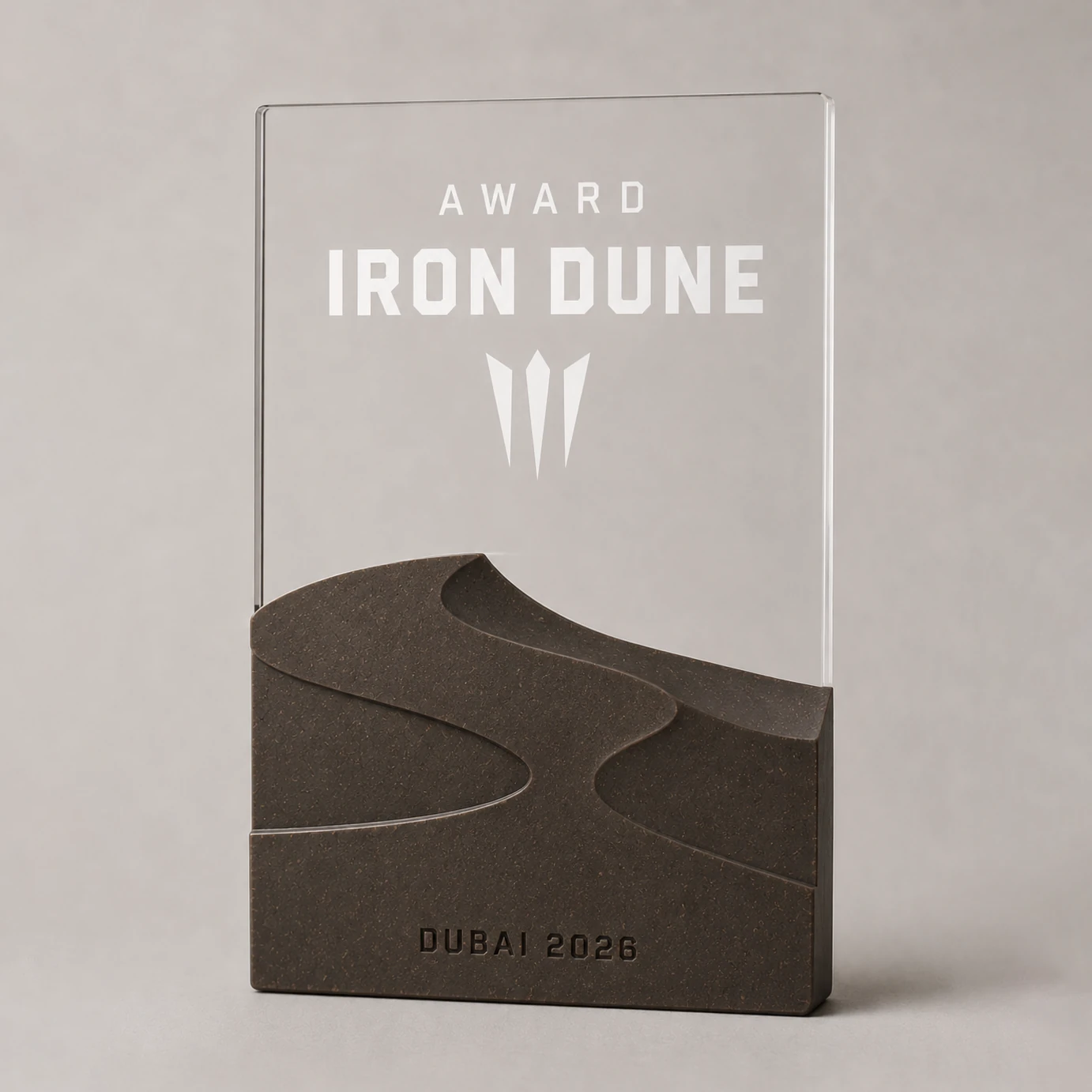 Illustrative custom award plaque design