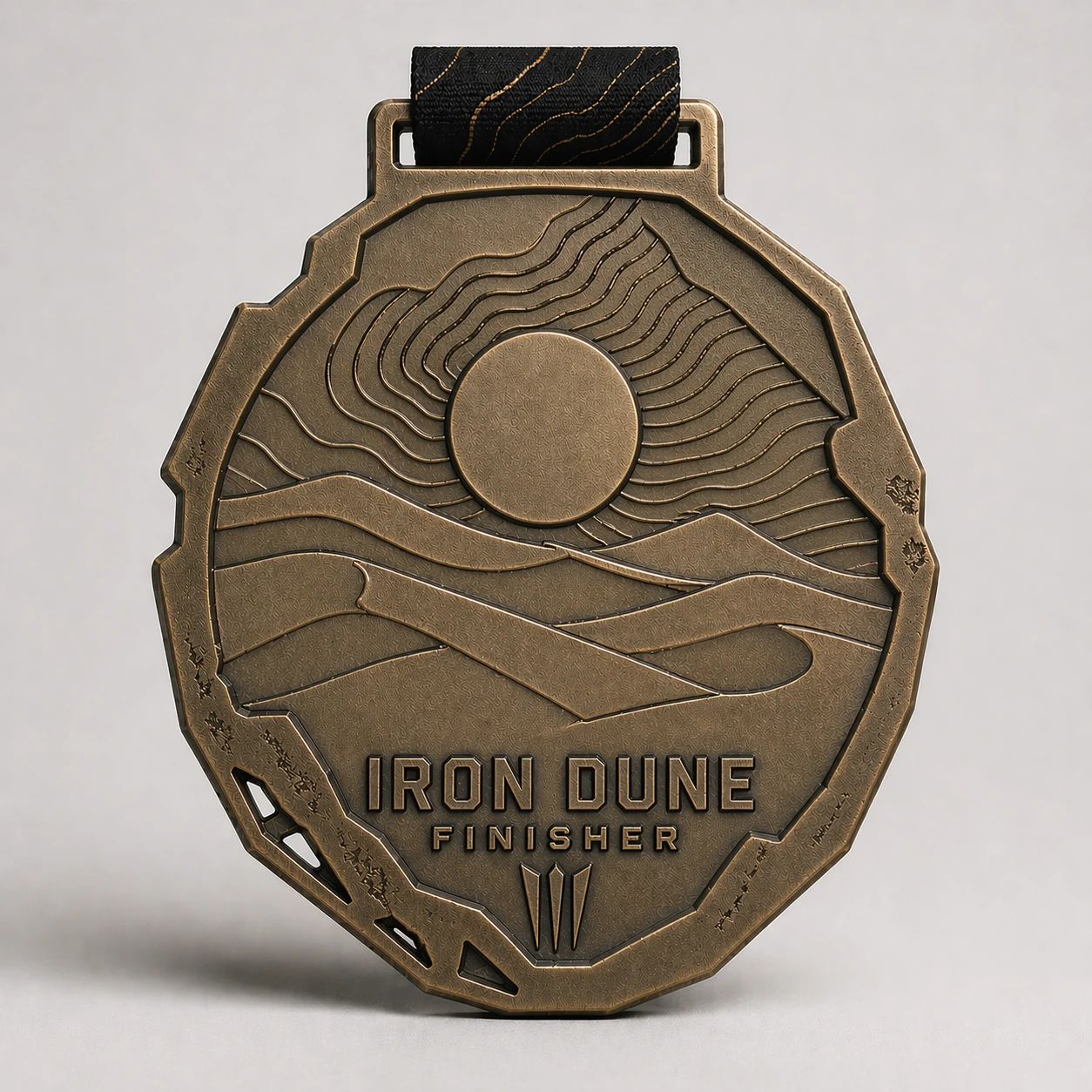 Illustrative custom event medal design